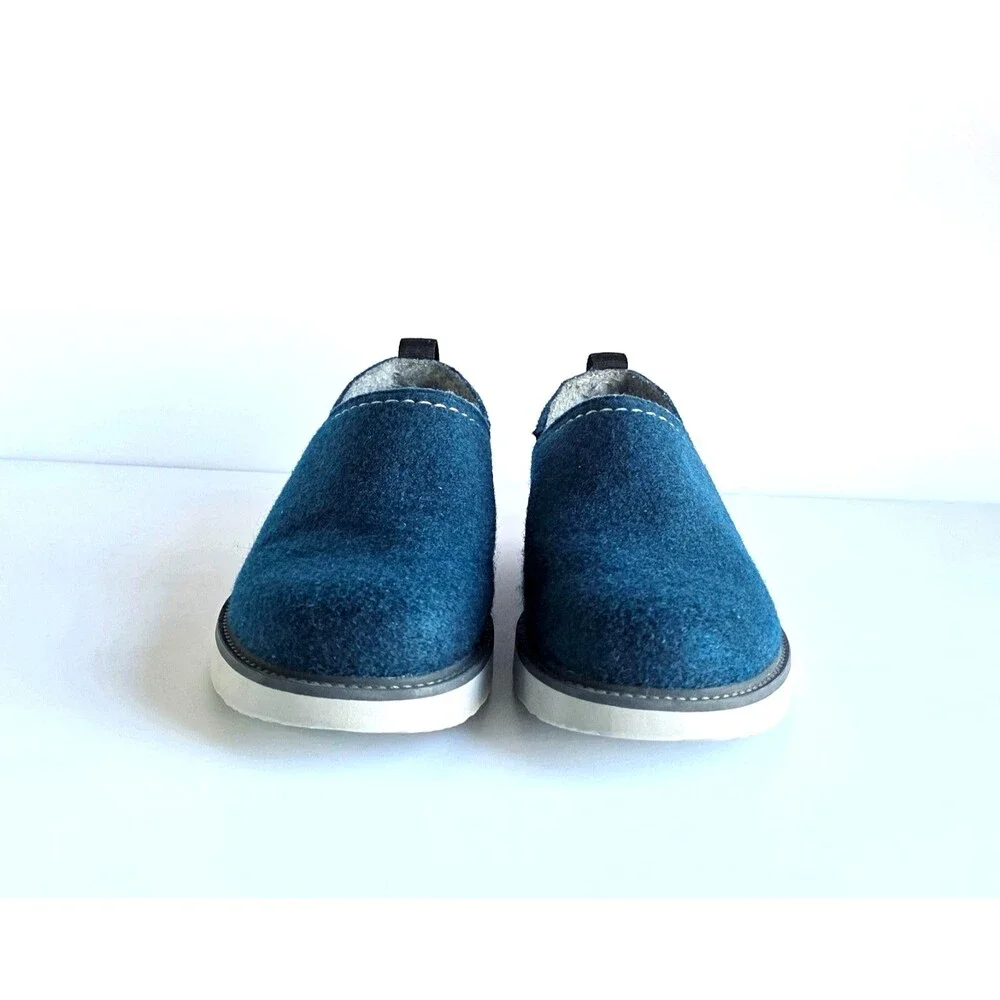 SAMUEL HUBBARD Spring Back Slippers Royal Blue 9.5 43 Monopett Felt Comfort - Picture 6 of 16